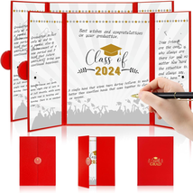 Graduation Guest Book 2 Pcs with 2 Pcs Pen Graduation Signature Board for Class - £24.42 GBP