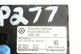 2003-2006 MERCEDES BENZ W215 CL500 W220 S430 CENTRAL LOCKING GATEWAY MODULE P277 image 5