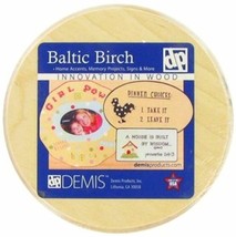 4 1/2&quot; x 3/8&quot; Baltic BIRCH Circle 2 Plaques Unfinished Wood 4.5&quot; round W... - $23.11
