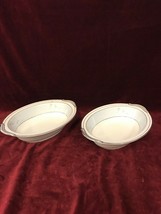 Bowls pair NORITAKE vintage Cathay 1959-64 Mid Century Pair oval serving  China - £23.14 GBP