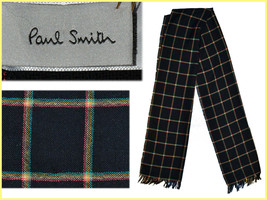 PAUL SMITH Scarf Man 100% Wool *HERE WITH DISCOUNT* PS41 T0G - £87.90 GBP