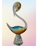 Awesome Vintage Large Murano Glass Bird Swan Hand Blowed Colorful Excell... - $1,738.58 MXN