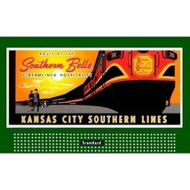 Ho 1 1/2&quot; X 3&quot; Billboard Sign Glossy Insert Kansas City Southern Lines - £3.89 GBP