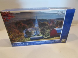 Puzzlebug Peacham Church &amp; Barn Vermont  500 pc Puzzle New  LotP - $91.99 MXN