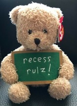 TY Beanie Baby SCHOOL ROCKS the Bear Plush (Recess Rulz!) Hallmark Excl ... - £7.95 GBP