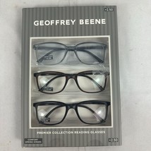 Geoffrey Beene Premier Collection 3 Pair Reading Glasses +2.50 Diopter Lenses - £25.66 GBP