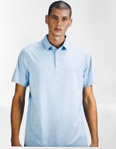 Lululemon Evolution Short-Sleeve Polo Shirt in HEATHERED BLUE LINEN- XL - $29.69