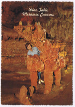 Postcard Stanton Missouri Wine Table Meramec Caverns - $4.94