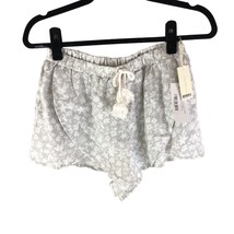 Rylee + Cru Womens Ditsy Scallop Shorts Linen Blend Drawstring Floral Gr... - £26.41 GBP