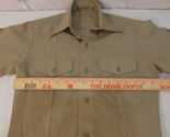 USMC Marine Corp Poly/Wool 14X33 Khaki Shade 2122 Dress Bravo Long Sleev... - $15.83