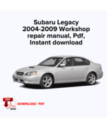 Subaru Legacy 2004,2005,2006,2007,2008,2009 Factory repair manual, Works... - €11,01 EUR