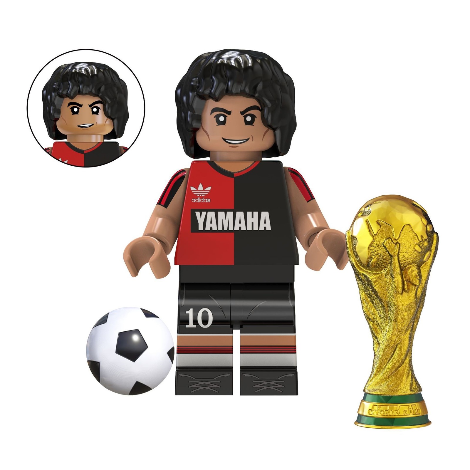 Diego Armando Maradona Famous Football Player Lego Compatible Minifigure Toys