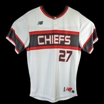 Chiefs #27 Baseball Jersey Mens Large White Red Black New Balance - £15.01 GBP