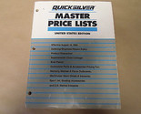 1995 Quicksilver Marino Master Prezzo Lists US Edizione 90-74990-96 OEM ... - $14.94