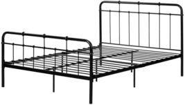 Versa Metal Full/Full Size Bed By South Shore In Black. - £199.34 GBP