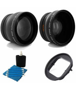 Wide Lens + 2x Telephoto Lens + Adapter Ring Bundle For GoPro Hero 5, 6, 7, - $42.27