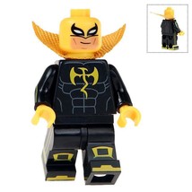 Iron Fist (Gold Edition) Marvel Universe Minifigures Building Toy Gift  - £2.25 GBP