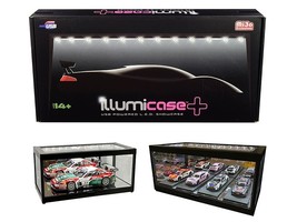 Black Collectible Display Show Case Illumicase+ with LED Lights and Mirror Base - £39.39 GBP