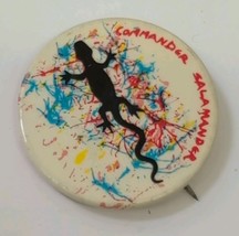 Vintage Pinback Button Commander Salamander Punk Clothing Store Georgetown  - $27.61 CAD