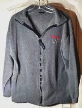 Vintage USA Olympics Adult Jacket Medium M Grey Fleece Full Zip Coat Team USA - £11.73 GBP