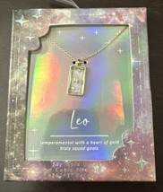 14k Gold Dipped Glass Zodiac Leo Necklace New - £7.47 GBP