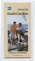 1991 Highway Map of South Carolina Smiling Faces Beautiful Places  - £9.38 GBP