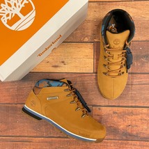 Timberland Men&#39;s Euro Sprint Wheat/Camo Leather Boots A67FB Size 11.5 - £109.66 GBP