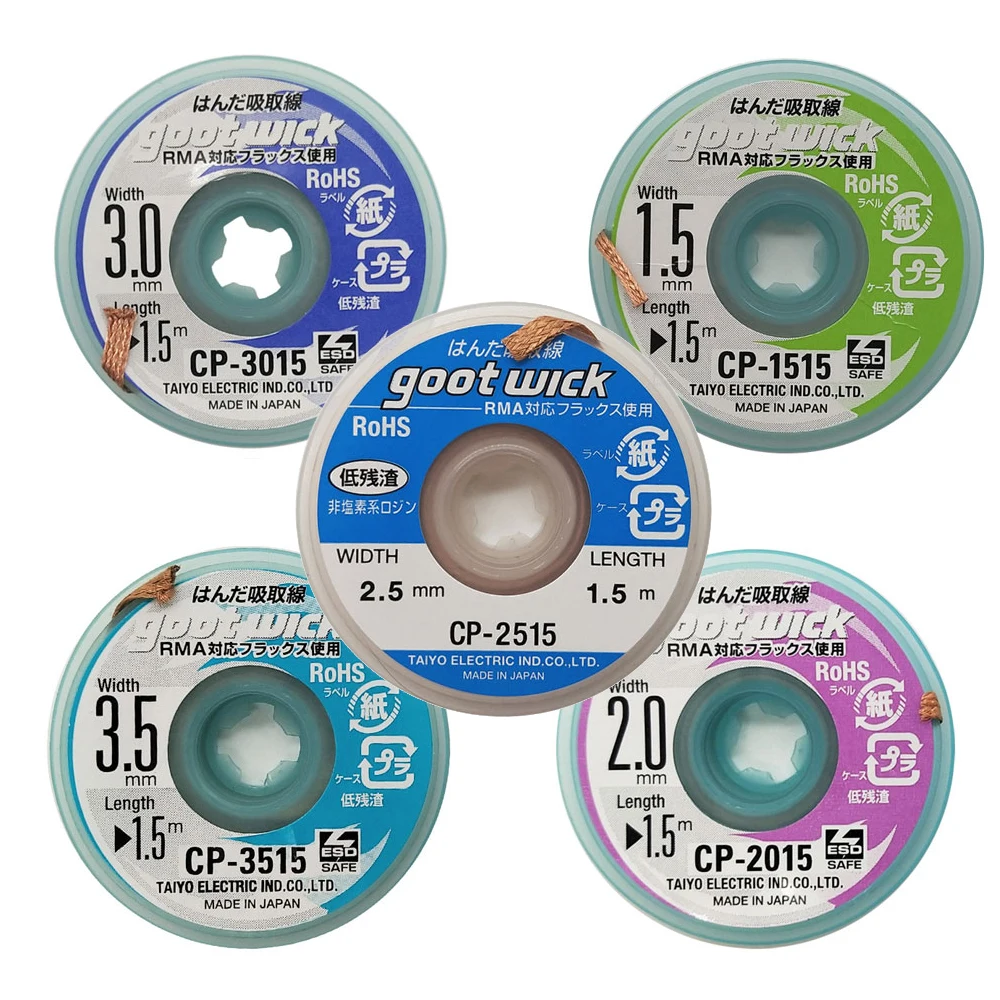 Desoldering Wick id Welding Solder Remover Wick Wire Lead Cord 1.5mm2mm ... - $2,395.49 MXN