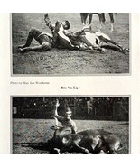 1921 Texas Longhorn Bite I&#39;m Lip Photo Print Round Up Bucking Rodeo Cowb... - $548.28 MXN