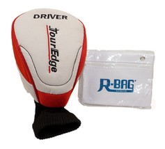 Vintage Tour Edge Golf Driver Club Cover Used + R-bag Accessory Pouch - £7.90 GBP