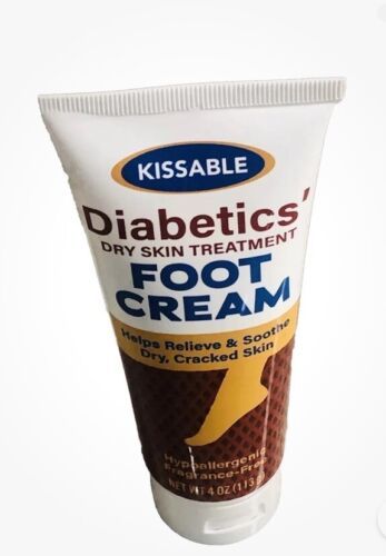 Kissable Diabetic’s Dry Skin Treatment Foot Cream:4floz/113gm-Hypoallerg... - $49.88