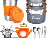Camping Cookware By Bisgear: Canister Stand Tripod, Stainless Steel Cup, - $40.95