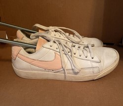 Nike Blazer Low Women Size 8 LE White Pink AV9370-114 Shoes Sneakers - £26.30 GBP