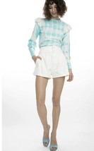 Generation Love Mona High Waist Denim Shorts White $198 Small NEW NWT - $54.44