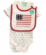 Carters Child of Mine Baby Girl Americas Sweetheart Patriotic Outfit Siz... - $10.88