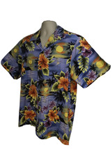 RJC Vintage Mens Hawaiian Aloha Floral Button Front Shirt XL Pocket Hawaii USA - £23.73 GBP