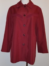 VTG Itemhouse Burgundy Women&#39;s Coat Jacket Approx Size XL Lined - £31.51 GBP
