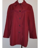 VTG Itemhouse Burgundy Women&#39;s Coat Jacket Approx Size XL Lined - £31.10 GBP