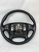 98 99 00 01 02 CAMARO SS LEATHER STEERING WHEEL Dark Gray Radio Controls - $143.55
