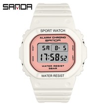 SANDA G Style Sports Watches Lady Waterproof LED Digital Wristwatch Boy Girl Ele - £22.91 GBP