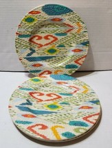 Threshold Melamine Southwest 8.5&#39;&#39; Saucer Dessert Plates 3 Set Textured ... - £18.35 GBP