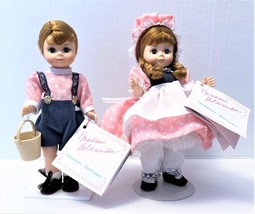 Madame Alexander Dolls Vintage Jack &amp; Jill Storyland Series Girl and Boy Doll 8” - £25.21 GBP