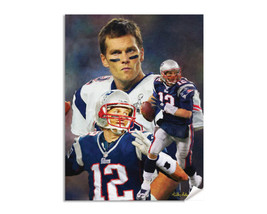 Tom Brady QB Quarterback New England Patriots NFL Football Art Print 1AM3 - $24.99+