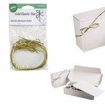 Gold Elastic Ties 5 pcs for candy boxes from Wilton 1186 - $15.99