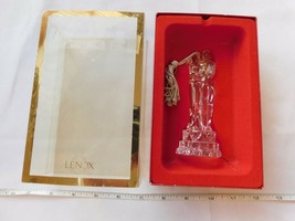 Lenox Crystal Ornament Wedding Cake Topper Bride Groom Husband Wife Pre-owned ~ - £18.17 GBP