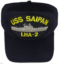 USS SAIPAN LHA-2 HAT CAP USN NAVY SHIP AMPHIBIOUS ASSAULT TARAWA CLASS NHOV - £18.38 GBP