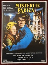 1962 Original Movie Poster Les Mystères de Paris Mysteries Jean Marais Dany R... - £55.35 GBP