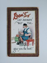 Tucks Humor Postcard Shoemaker Cobbler Comic Card Vintage 1911 No 165 Em... - £4.28 GBP
