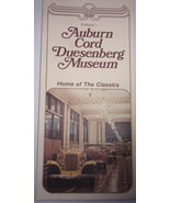 Vintage Auburn Cord Duesenberg Museum Indiana Brochure 1978 - $3.99