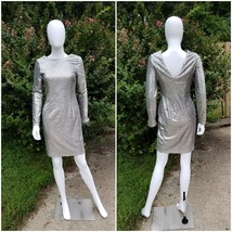 Aidan By Aidan Mattox Long-Sleeve Sequin Mini cocktail Dress Size 6 - $39.60